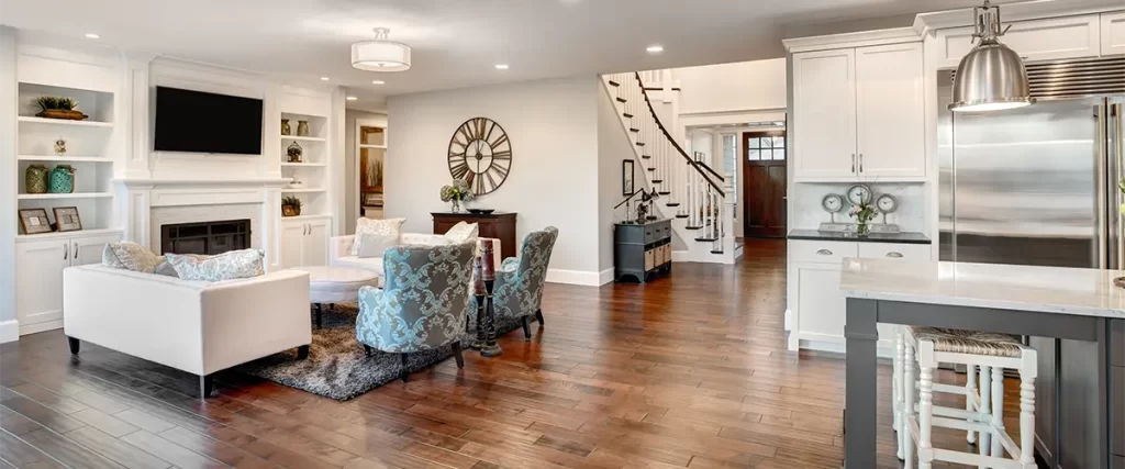 Beautiful New Furnished Living Room in New Luxury Home