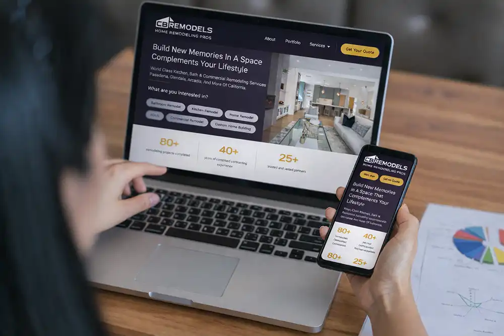 Website and Marketing Support for CB Remodels